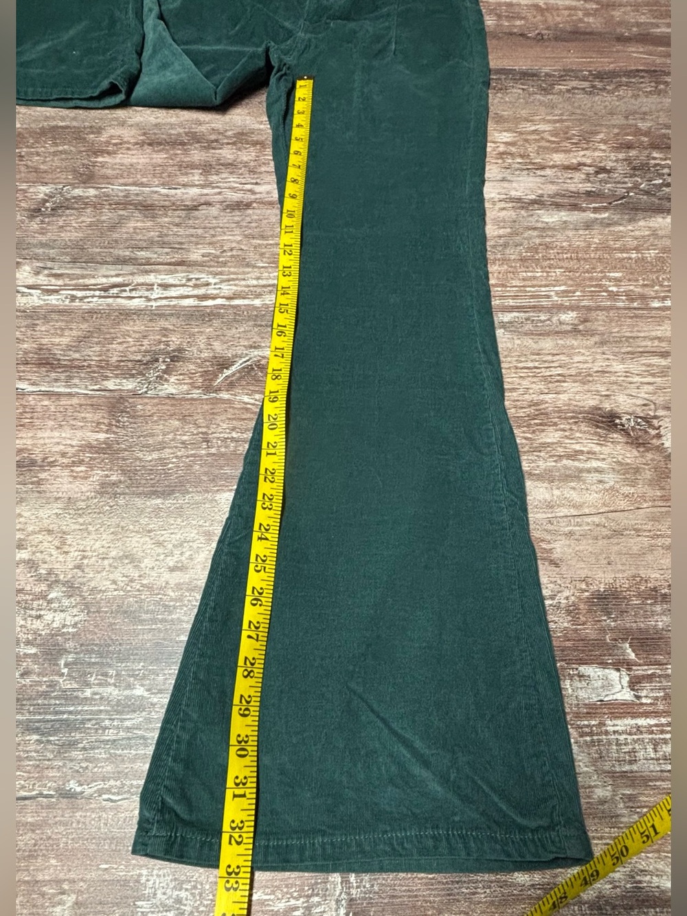 We The Free Dark Teal Flare Wide Leg Jeans - Picture 8 of 10